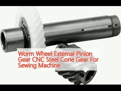 Wermwiel Buitenstaand Pinion Gear CNC Steel Cone Gear Voor Naaimachine
