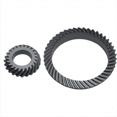28 Tanden 90 graden Spiraal Bevel Gear Belasting Zware Pinion Crown Gear Voor de luchtvaart